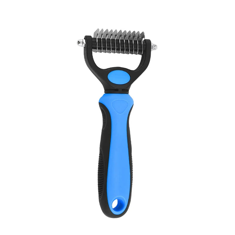 🐾 Pet Deshedding Brush ✂️ Hair Remover & Knot Cutter for Cats & Dogs