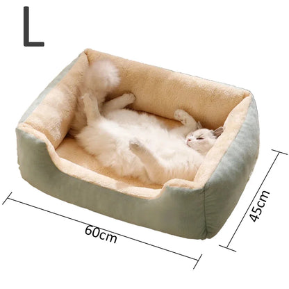 🐾 Cozy Pet Bed 🛏️  Soft Cushion House for Cats & Dogs