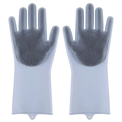 🧤🐾 Pet Grooming & Bathing Gloves Hair Removal & Massage