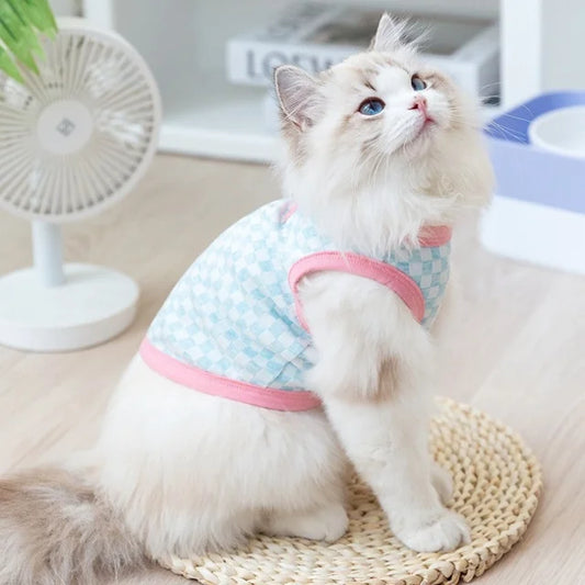 ☀️🐶 Summer Pet Vest Thin Strap Breathable Clothes for Small Dogs & Cats